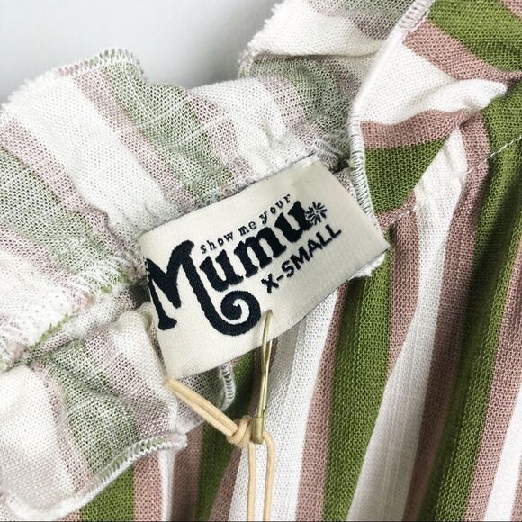 SHOW ME YOUR MUMU | Ulani Asymmetrical Striped Top One Shoulder Ciao Bella XS - Picture 5 of 10